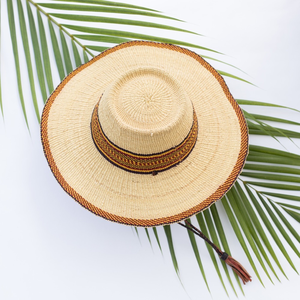 🌻 African Wide Brim Woven Straw Sun Hats 🌻 - Picture 4 of 8